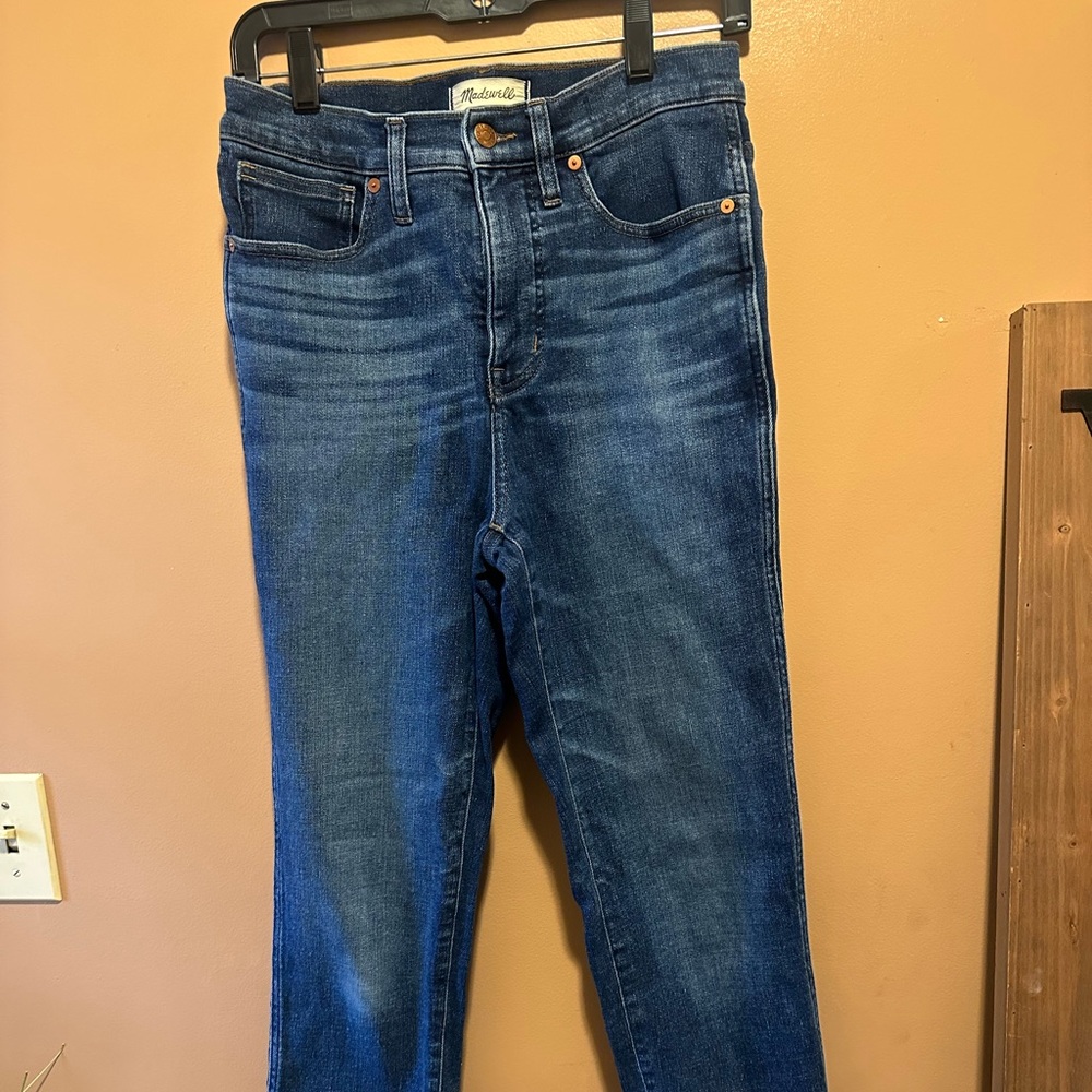 Madewell Stovetop Size 27 Dark Blue Straight Leg Jeans Denim Classic